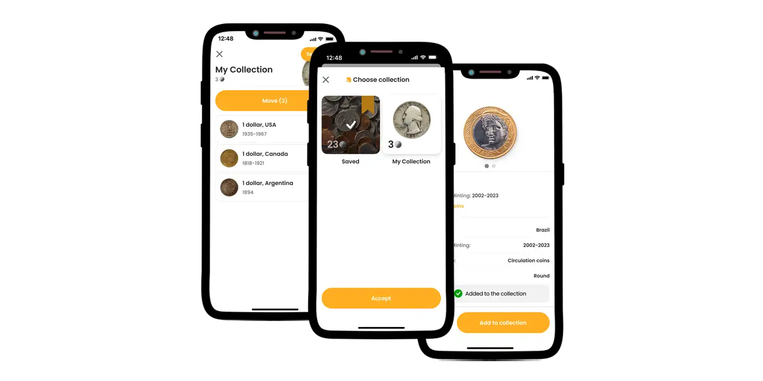 A screen from the Coin ID Scanner app.